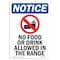 Signmission Sign, 18" H, Rigid Plastic, No Food Or Drink Allowed Sign With Symbol, Portrait, 1218-V-14582 OS-NS-P-1218-V-14582 - alternate 1